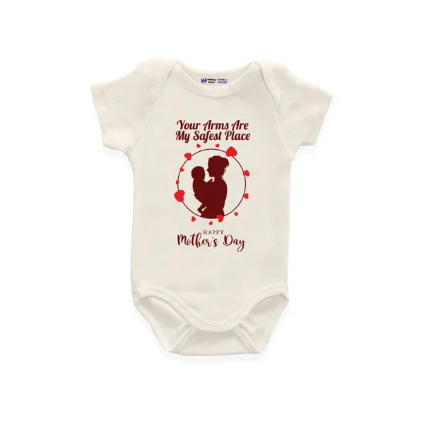 White_Cotton_Mother'S_Day_Graphic_Print_Baby_Bodysuit