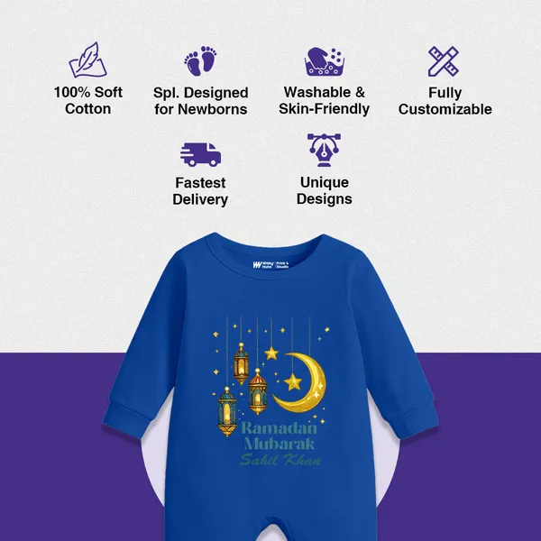 Blue_Ramadan_Mubarak_Printed_Romper_For_Baby