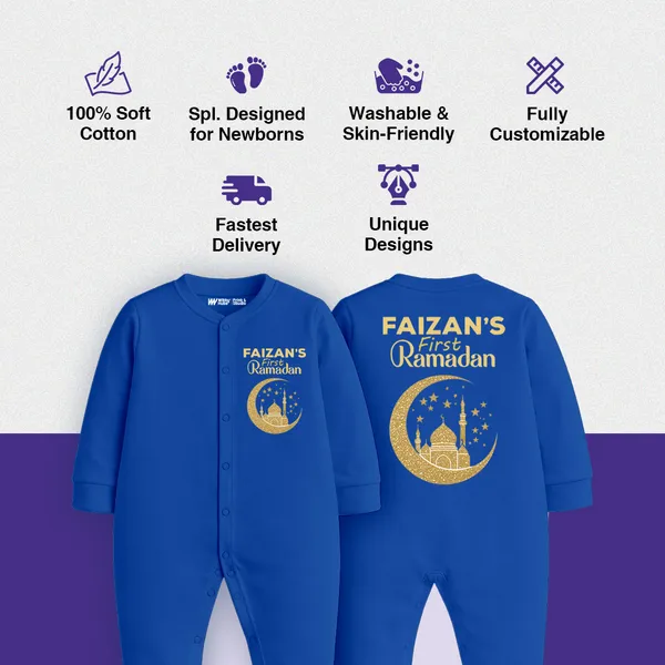 Blue_Cotton_Personalized_First_Ramadan_Romper_For_Baby