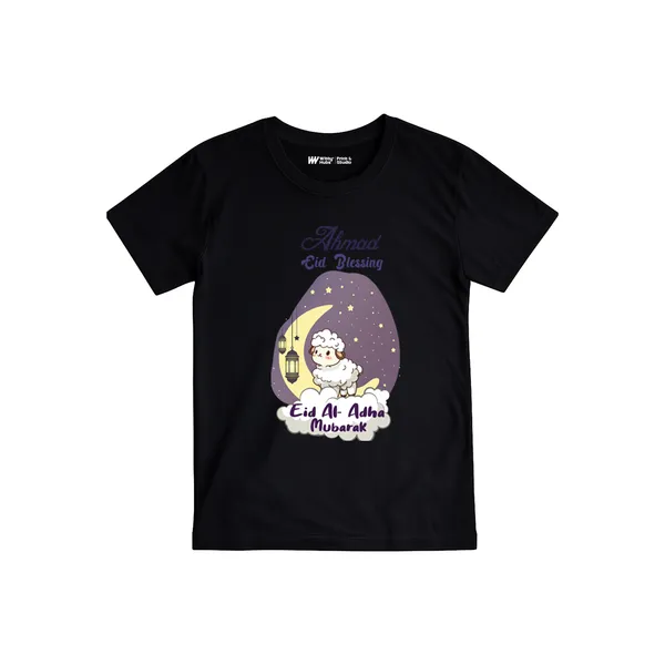 Black_Cotton_Eid_Al_Adha_Mubarak_Printed_T-Shirt_For_Kids