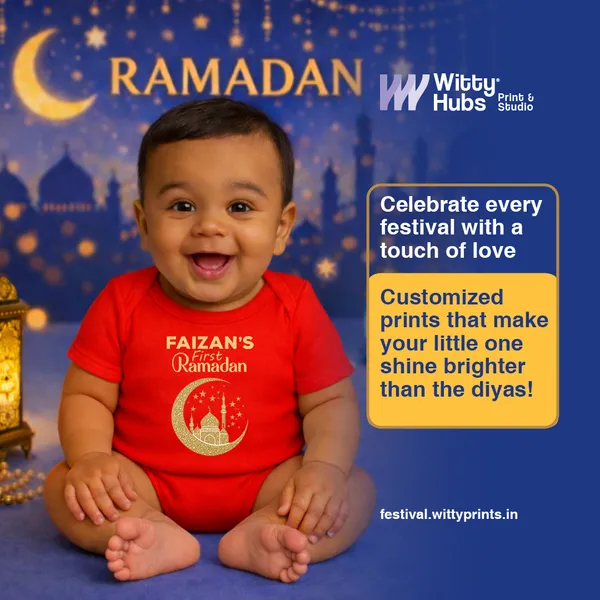 Red_Cotton_First_Ramadan_Printed_Romper_For_Baby