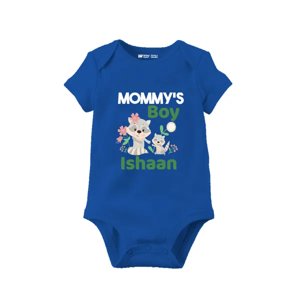 Blue_Cotton_Personalized_Baby_Onesie_For_1_Month_Milestone