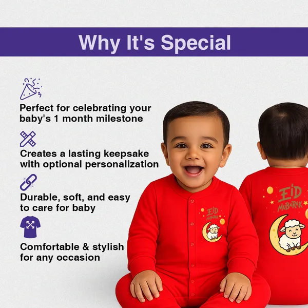 Red_Cotton_Eid_Mubarak_Printed_Romper_For_Baby