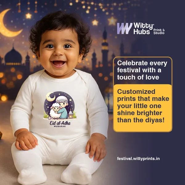 White_Eid_Al_Adha_Mubarak_Full_Sleeve_Romper_For_Baby