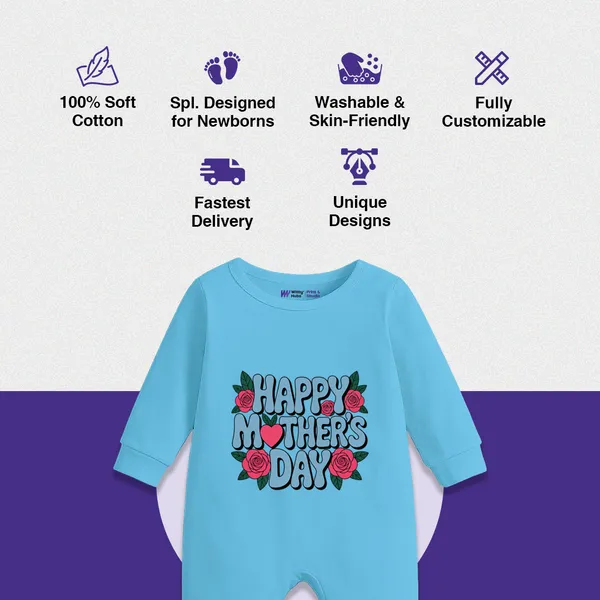 Blue_Cotton_Happy_Mother'S_Day_Romper_For_Newborns