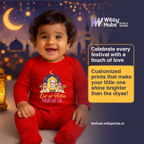 Red_Personalized_Bakra_Eid_Romper_For_Baby