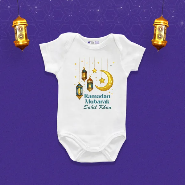 Ramadan_Mubarak_Personalized_White_Cotton_Baby_Romper