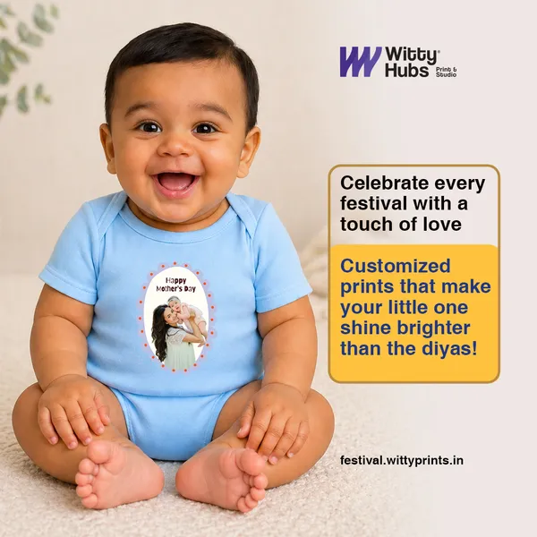 Happy_Mother'S_Day_Blue_Personalized_Baby_Bodysuit
