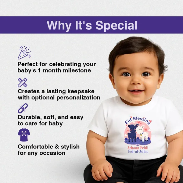 White_Cotton_Eid_Blessing_Customized_Print_Kids_T-Shirt