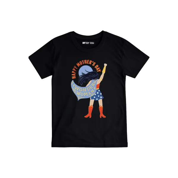Black_Cotton_Happy_Mother'S_Day_Graphic_Print_T-Shirt_For_Baby