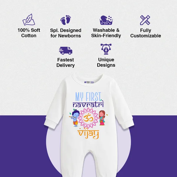 My_First_Navratri_Vijay_Cotton_Romper_For_Baby
