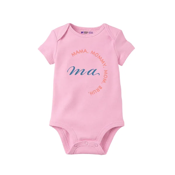 Pink_Cotton_Mama_Print_Short_Sleeve_Onesie_For_Baby