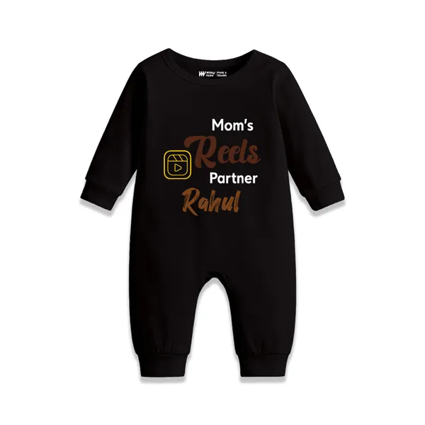 Black_Cotton_Personalized_Romper_For_Baby