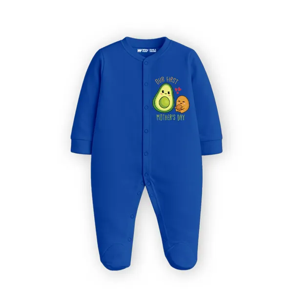 Blue_Cotton_Mother'S_Day_Graphic_Print_Full_Sleeves_Romper_For_Babies