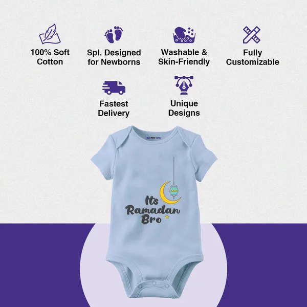 My_1St_Ramadan_Bro_Light_Blue_Cotton_Baby_Romper