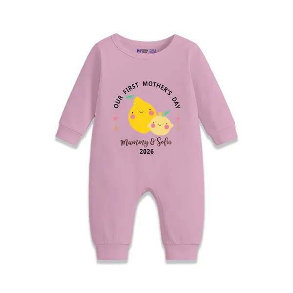 Pink_Cotton_Our_First_Mother'S_Day_Romper_For_Baby