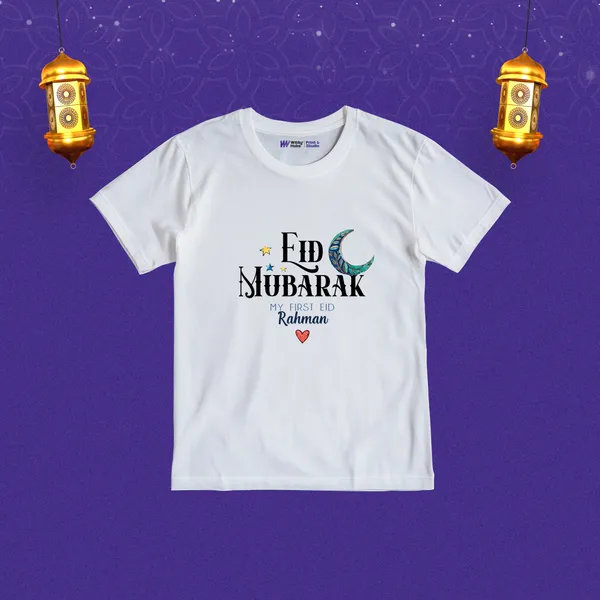 White_Cotton_Eid_Mubarak_Printed_T-Shirt_For_Kids