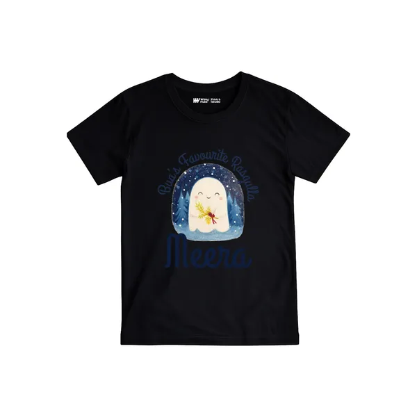 Customizable_Printed_Black_T-Shirt_For_Baby_1_Month_Milestone