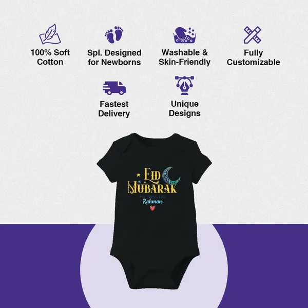 Black_Eid_Mubarak_Personalized_Baby_Romper