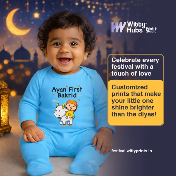 Blue_Cotton_Ayan_First_Bakrid_Romper_For_Baby_Boys