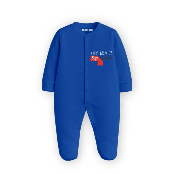 Blue_Cotton_Personalized_Romper_For_Newborn