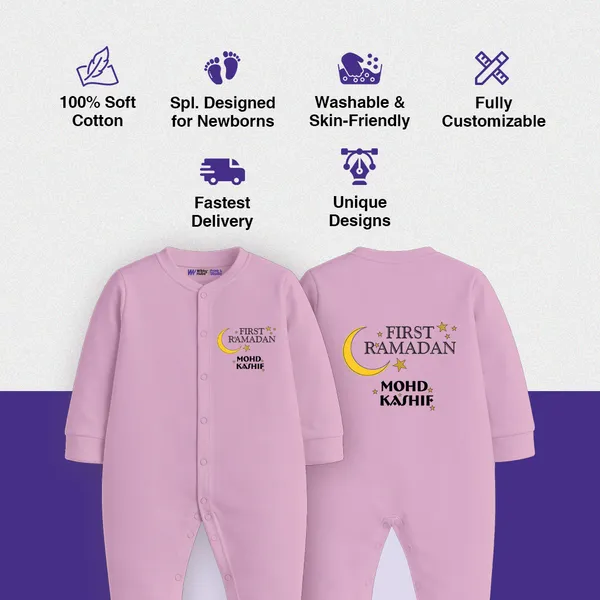 Pink_Cotton_First_Ramadan_Personalized_Baby_Romper