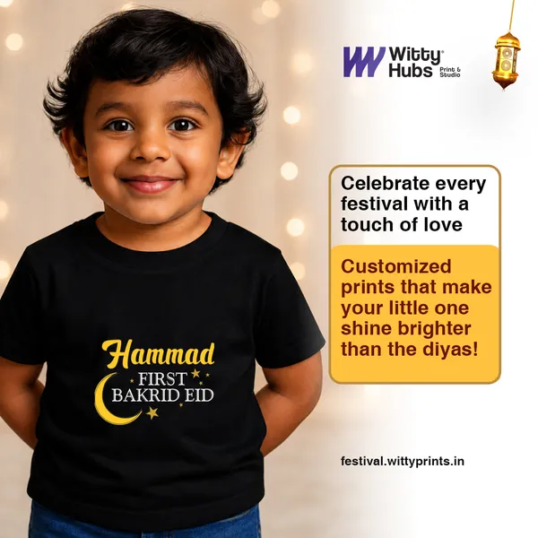 Black_Cotton_Personalized_First_Bakrid_Eid_T-Shirt_For_Kids