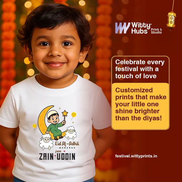 White_Cotton_Eid_Al-Adha_Customized_Print_T-Shirt_For_Kids