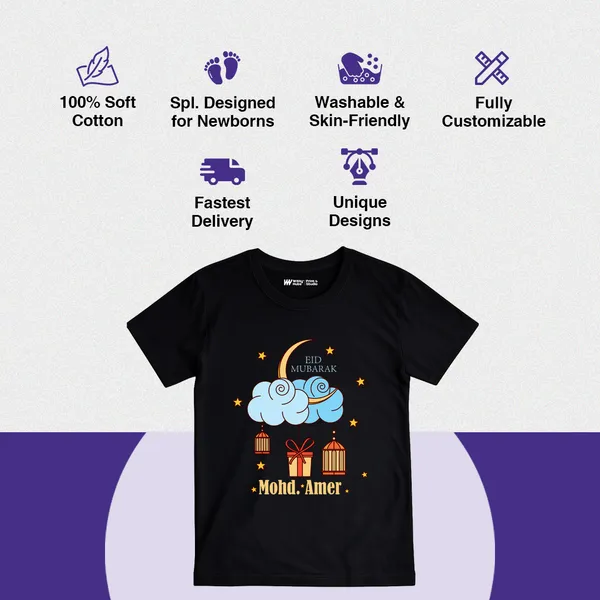 Black_Cotton_Eid_Mubarak_Printed_T-Shirt_For_Kids