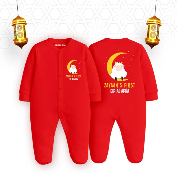 Red_Cotton_Eid_Al_Adha_Printed_Full_Sleeve_Romper_For_Baby