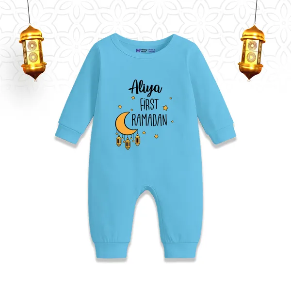 Sky_Blue_First_Ramadan_Customized_Romper_For_Baby