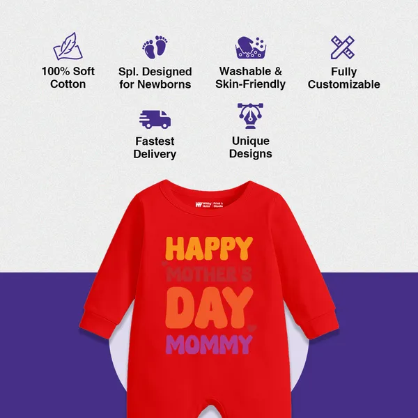 Red_Cotton_Happy_Mother'S_Day_Printed_Full_Sleeve_Romper_For_Baby