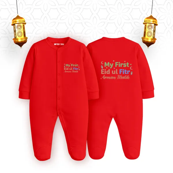 Red_Cotton_First_Eid_Romper_For_Baby