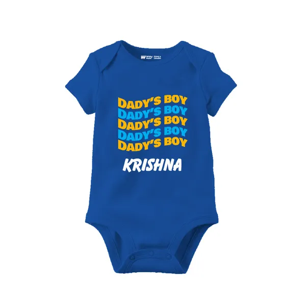 Blue_Cotton_Daddy'S_Boy_Print_Bodysuit_For_Baby_Boys
