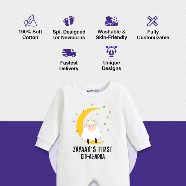 White_Cotton_Personalized_First_Eid_Romper_For_Baby