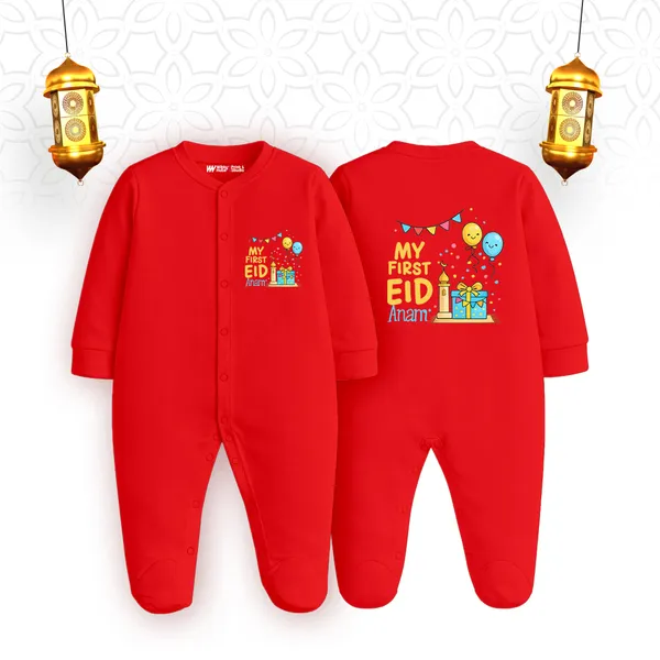 Red_Cotton_My_First_Eid_Printed_Romper_For_Baby