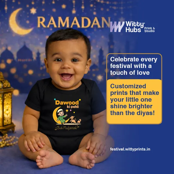 Dawood_Ki_Pehli_Eid_Mubarak_Black_Baby_Onesie