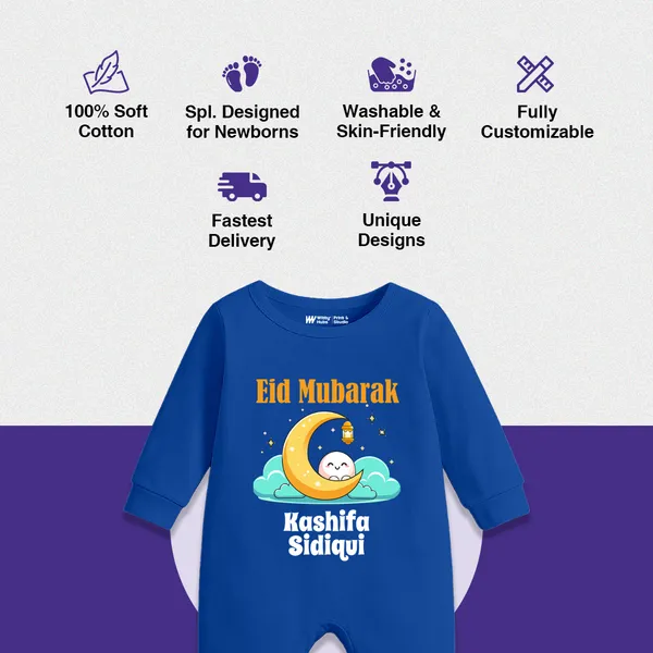 Blue_Eid_Mubarak_Personalized_Cotton_Romper_For_Baby