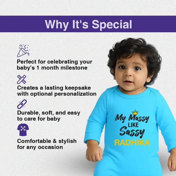 Sky_Blue_Personalized_Baby_Romper_For_1_Month_Milestone