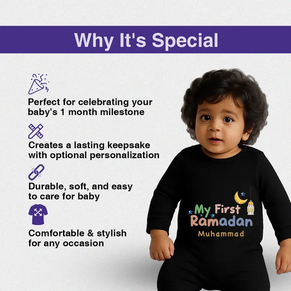 My_First_Ramadan_Black_Cotton_Romper_For_Baby_Boys