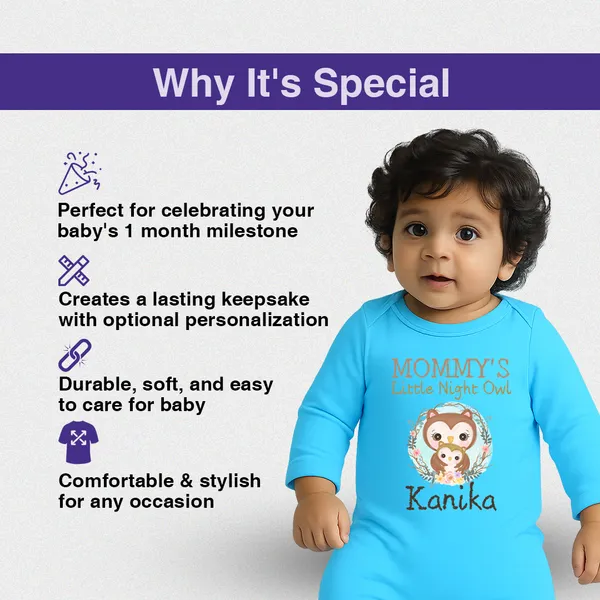 Blue_Cotton_Mommy'S_Little_Night_Owl_Personalized_Romper_For_Baby
