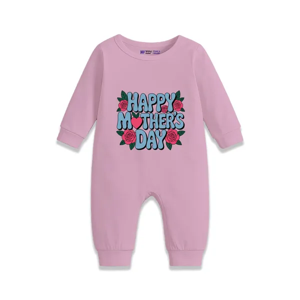 Pink_Cotton_Happy_Mother'S_Day_Romper_For_Baby