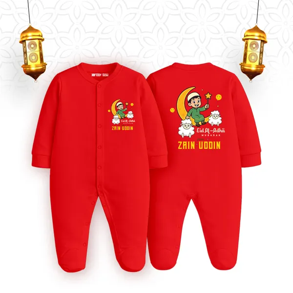 Red_Cotton_Eid_Al_Adha_Zain_Uddin_Baby_Romper