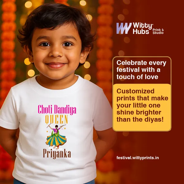 Choti_Dandiya_Queen_Personalized_Kids_T-Shirt