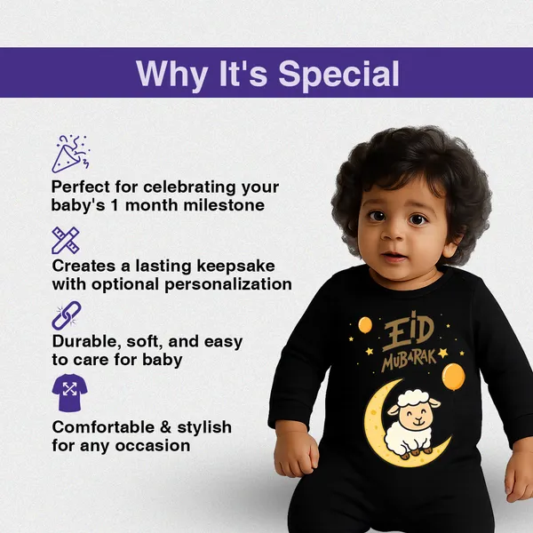 Black_Eid_Mubarak_Sheep_Moon_Print_Cotton_Romper_For_Babies