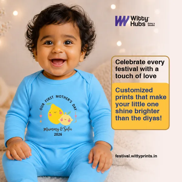 Blue_Cotton_Our_First_Mother'S_Day_Romper_For_Baby