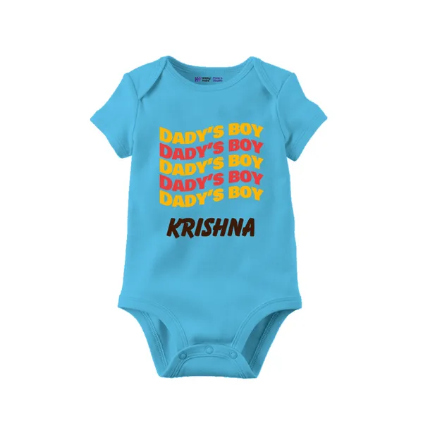 Sky_Blue_Cotton_Daddy'S_Boy_Personalized_Onesie_For_Baby_Boys