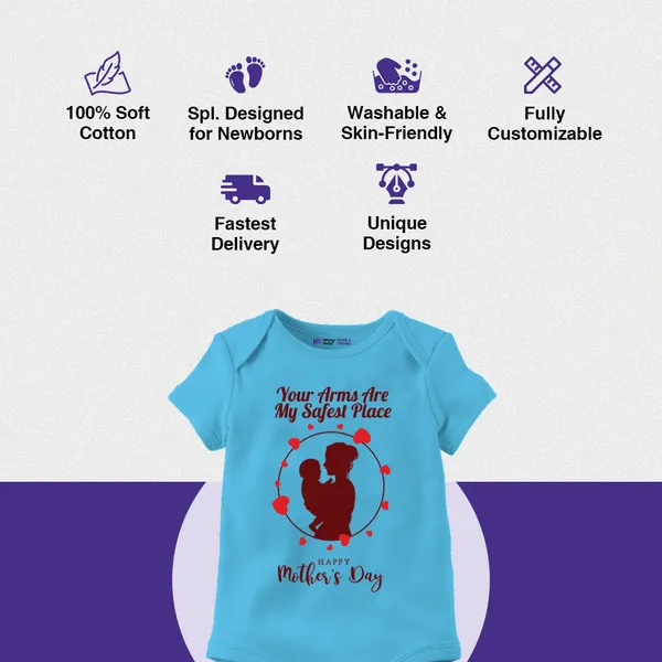 Blue_Cotton_Mother'S_Day_Printed_Romper_For_Baby