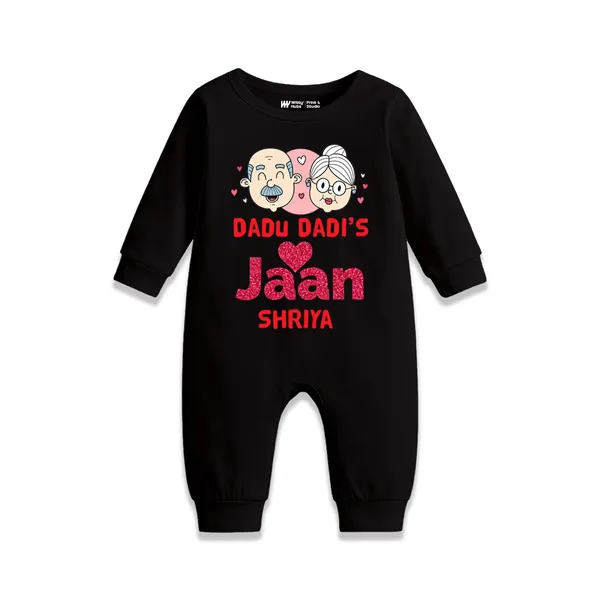 Black_Cotton_Customizable_Grandparents_Love_Full_Sleeve_Romper_For_Babies