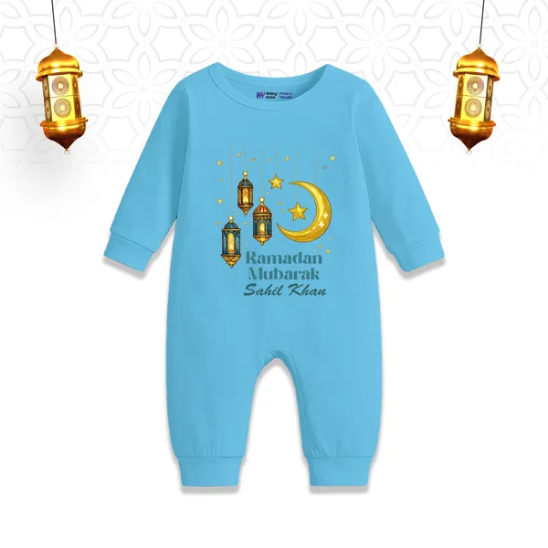 Sky_Blue_Ramadan_Mubarak_Personalized_Baby_Romper